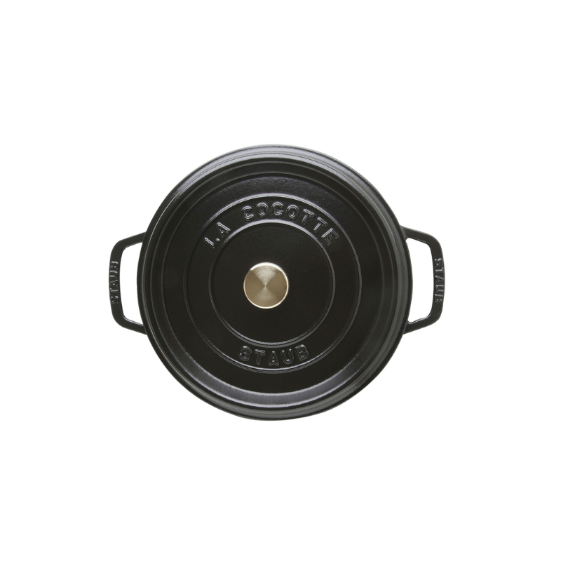 Staub Round Cocotte 24cm Black