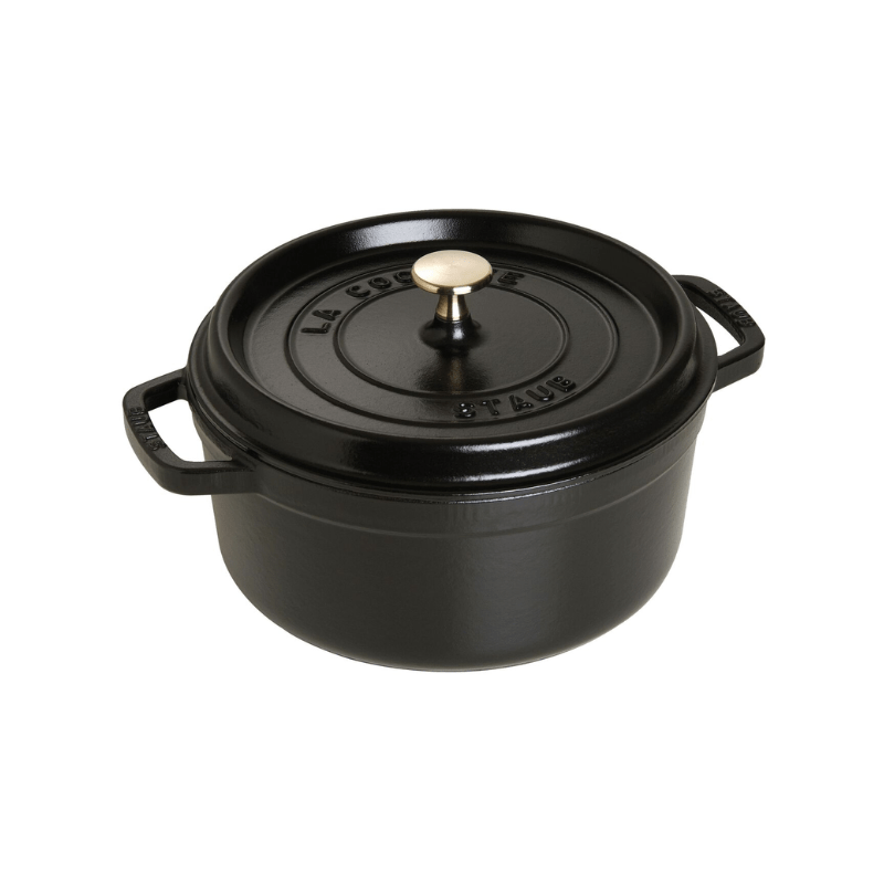 Staub Round Cocotte 24cm Black