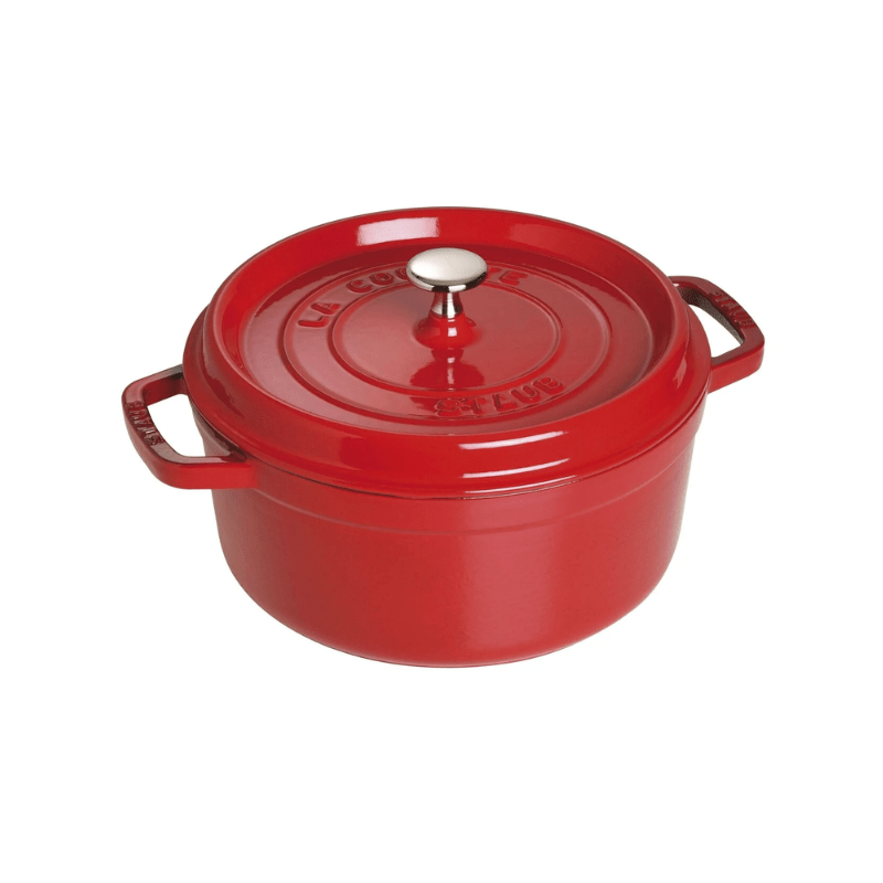 Staub Round Cocotte 24cm Cherry Red