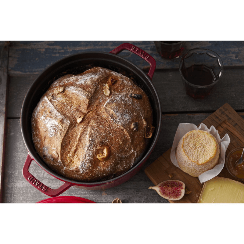 Staub Round Cocotte 24cm Cherry Red