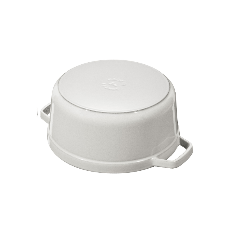 Staub Round Cocotte 24cm White Truffle