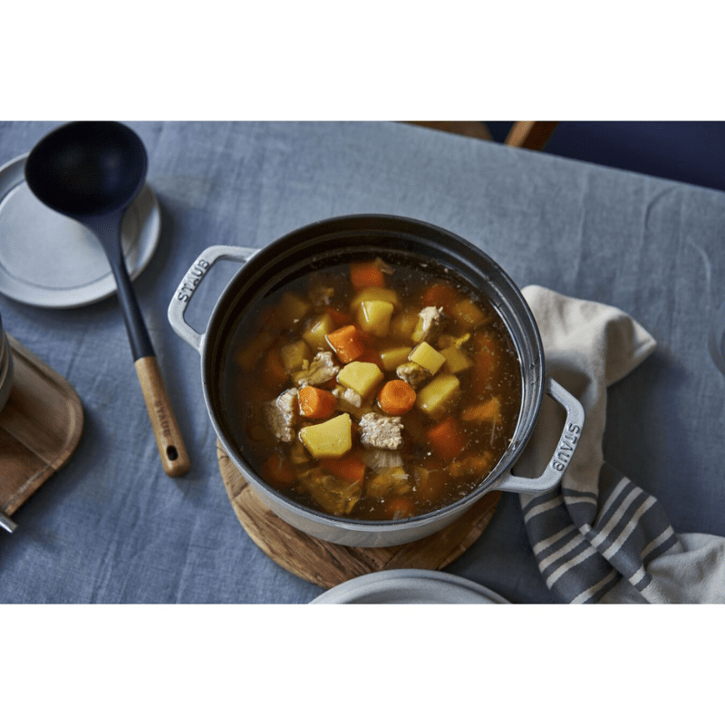 Staub Round Cocotte 24cm White Truffle