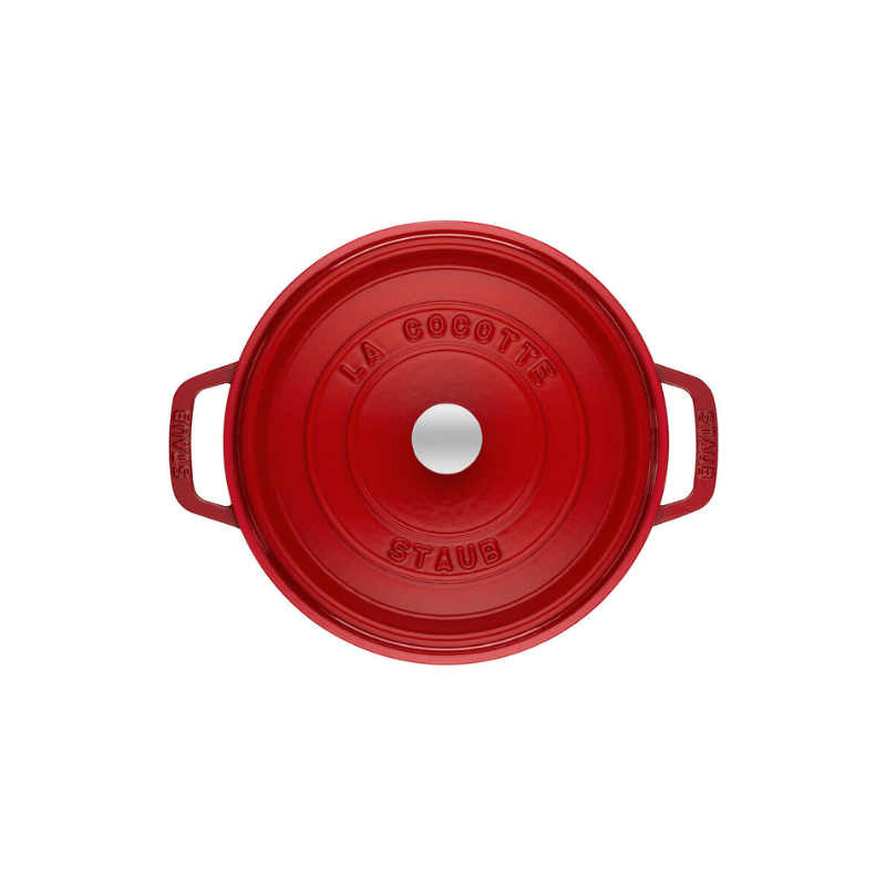 Staub Round Cocotte 26cm Cherry Red