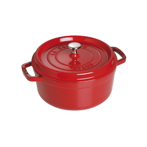 Staub Round Cocotte 26cm Cherry Red