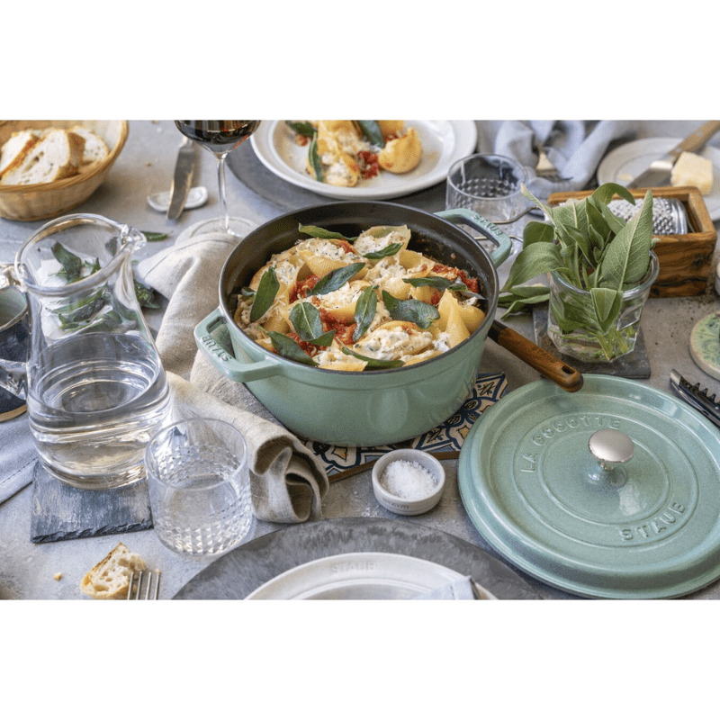 Staub Round Cocotte 26cm Sage