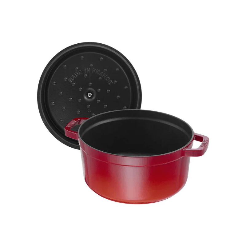 Staub Round Cocotte 28cm Cherry Red