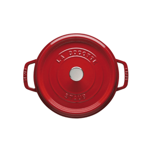 Staub Round Cocotte 28cm Cherry Red