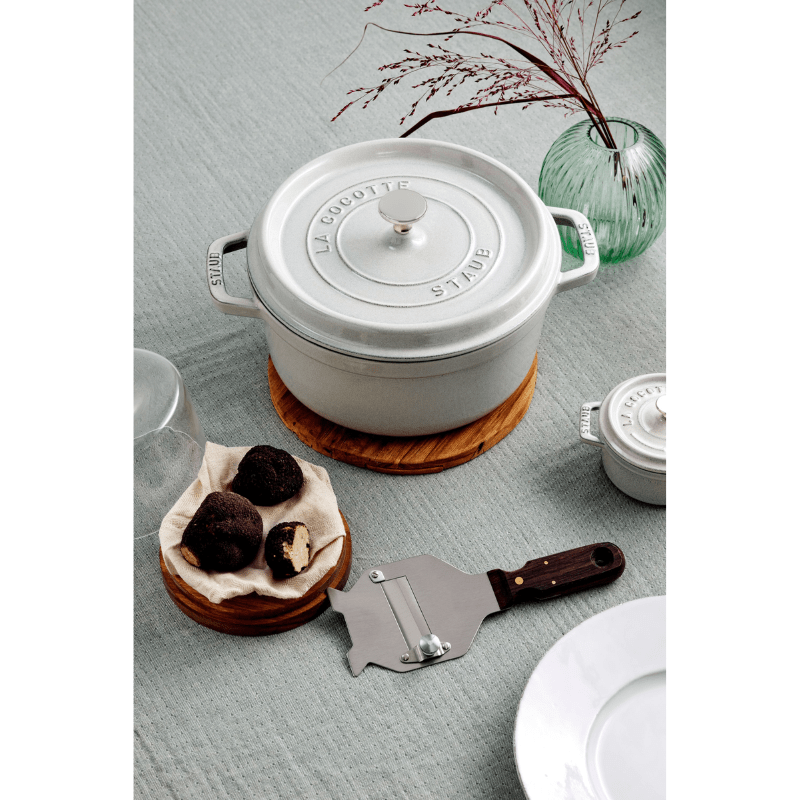 Staub Round Cocotte 28cm White Truffle