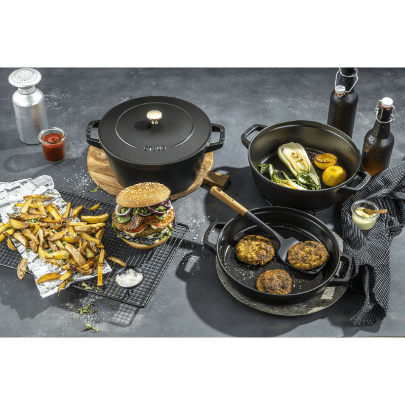 Staub Stackable 24cm Cookware Set 4-Piece Black