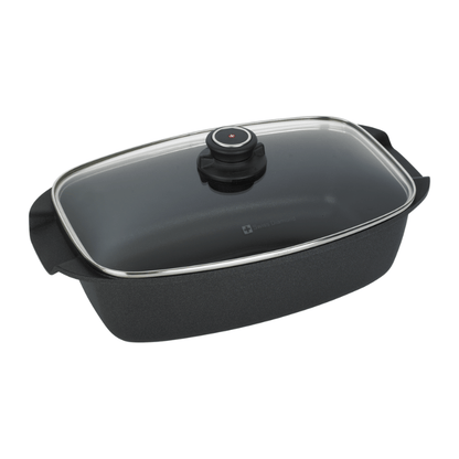 Swiss Diamond XD Classic Non-Stick Roaster Dish + Glass Lid 33cm x 21cm