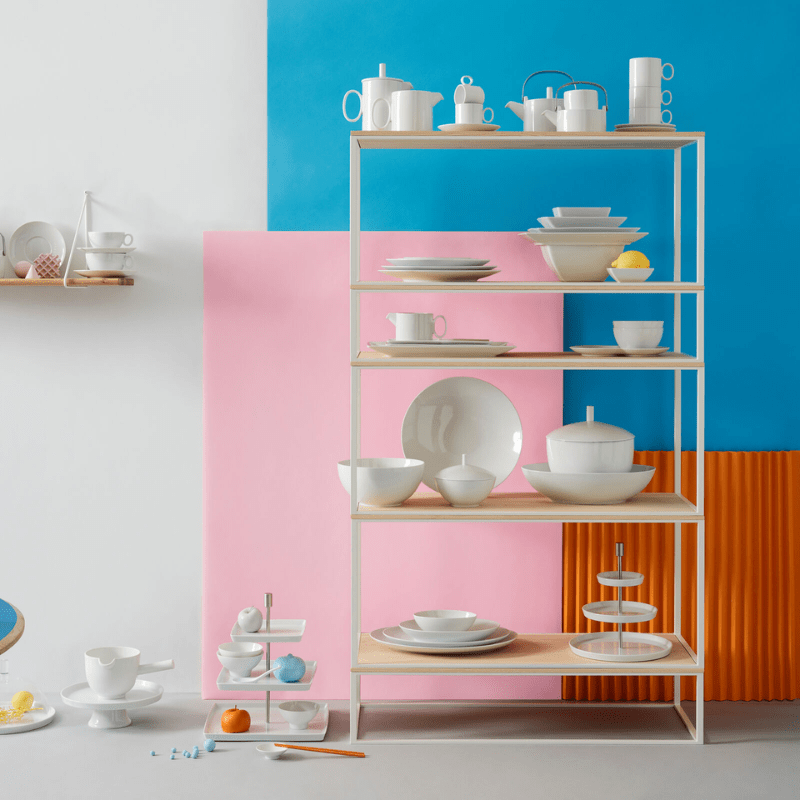 Piatto Piano Loft Thomas - Porcellana Bianca, 22 Cm, Lavabile In Lavastoviglie, Design Moderno - Foto 7