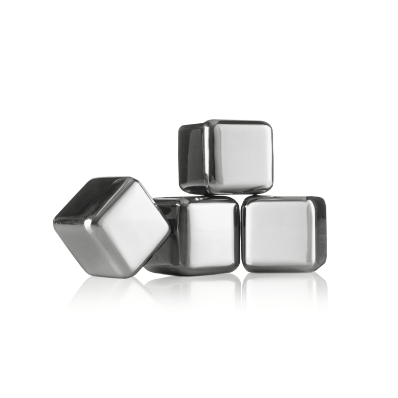 Vacu Vin Whiskey Stones Stainless Steel Set of 4