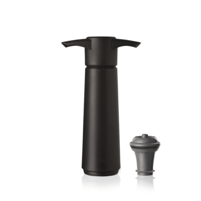 Vacu Vin Wine Saver Pump and Stopper Black