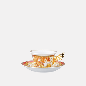 Versace Asian Dream Tea Cup & Tea Saucer 25th Anniversary