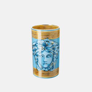 Versace Medusa Amplified Blue Coin Vase 30cm