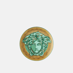 Versace Medusa Amplified Green Coin Plate 17cm