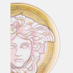 Versace Medusa Amplified Pink Coin Plate 17cm