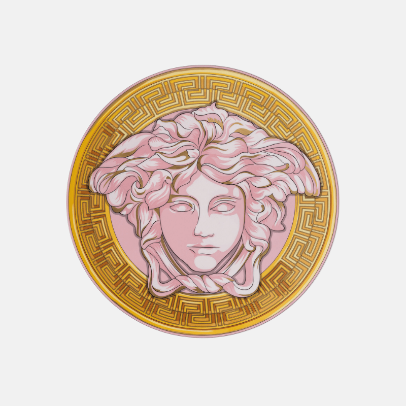 Versace Medusa Amplified Pink Coin Service Plate 33cm