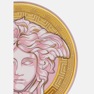 Versace Medusa Amplified Pink Coin Service Plate 33cm