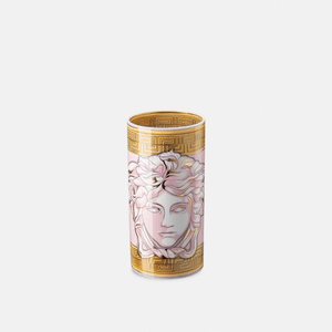 Versace Medusa Amplified Pink Coin Vase 24cm