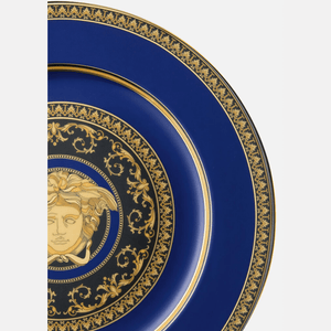 Versace Medusa Blue Service Plate 30cm