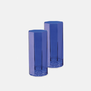 Versace Medusa Lumiére Blue Set 2 Longdrink Glasses