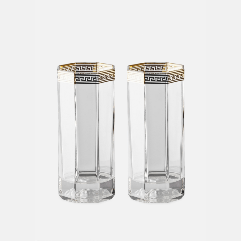 Versace Medusa Lumiére d'Or Set 2 Longdrink Glasses