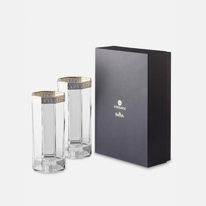 Versace Medusa Lumiére d'Or Set 2 Longdrink Glasses