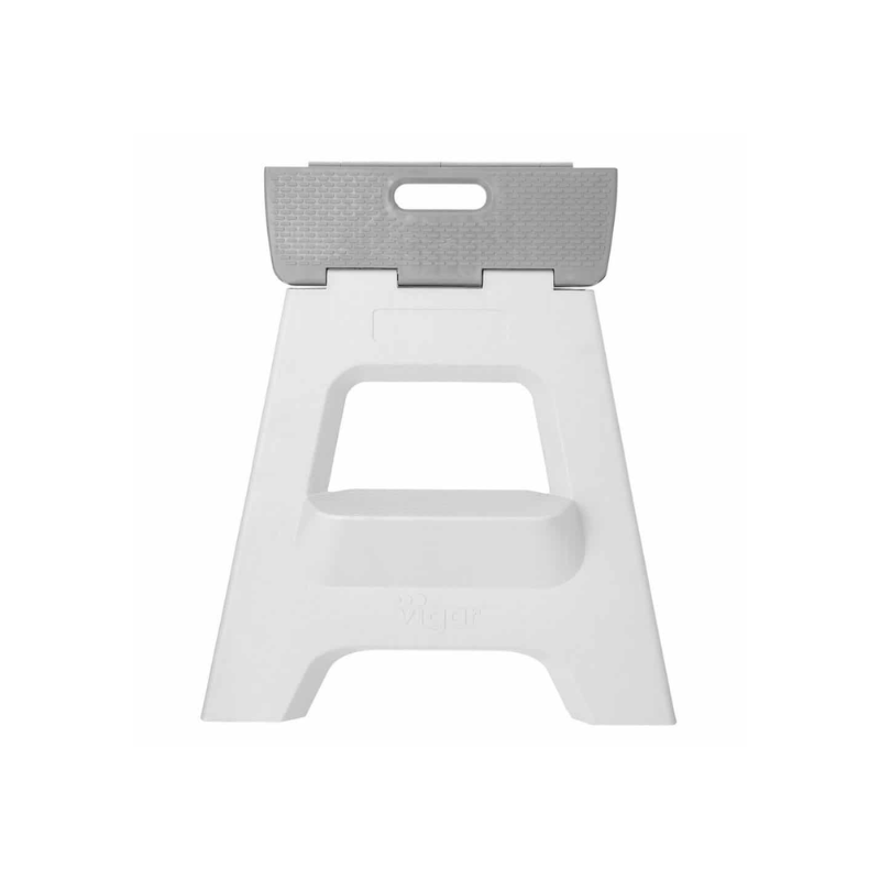 Vigar Compact 2-Step Grey Foldable Stool 40cm