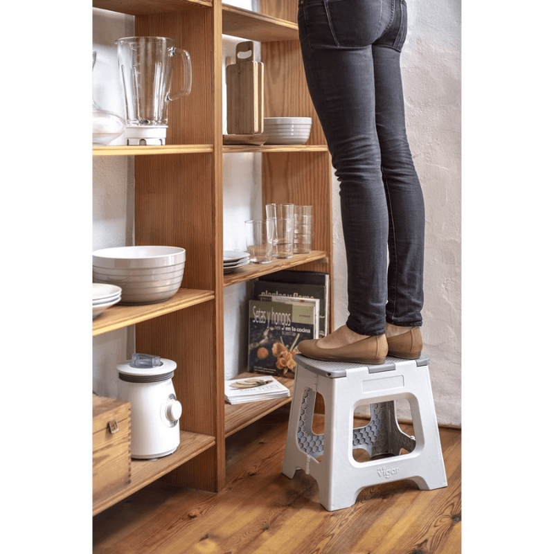 Vigar Compact Grey Foldable Stool 32cm