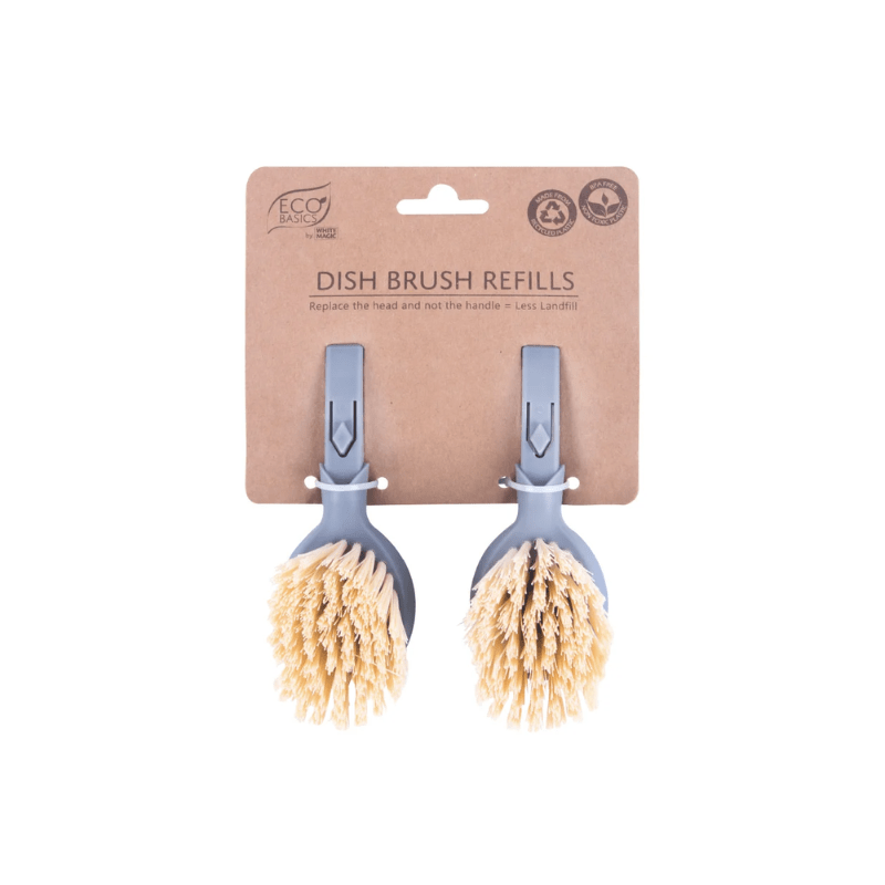 White Magic Eco Basics Dish Brush Refills 2-Pack