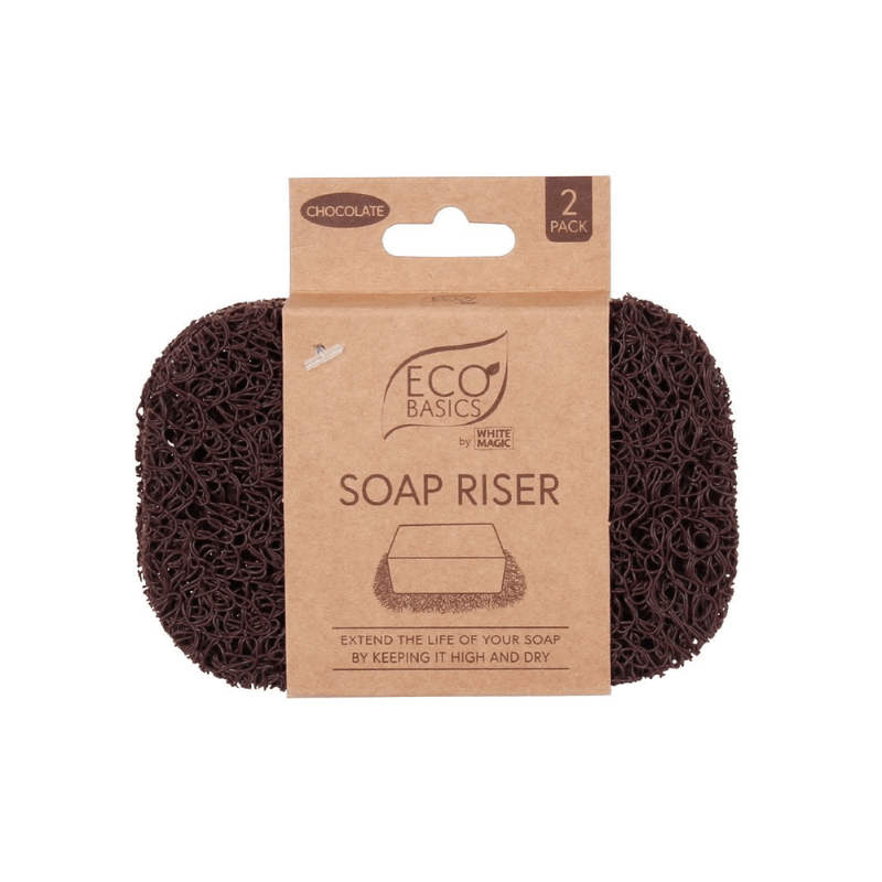 White Magic Eco Basics Soap Riser Chocolate 2-Pack