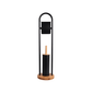 White Magic Eco Basics Toilet Roll Dispenser & Brush Black