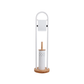 White Magic Eco Basics Toilet Roll Dispenser & Brush White