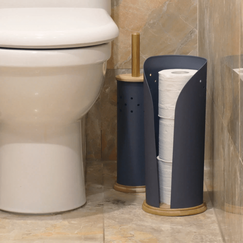 White Magic Eco Basics Toilet Roll Holder Charcoal The Homestore Auckland