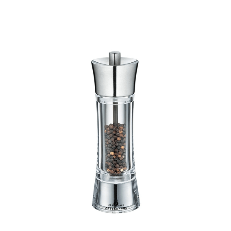 Zassenhaus Aachen Acrylic & Stainless Steel Pepper Mill 18cm