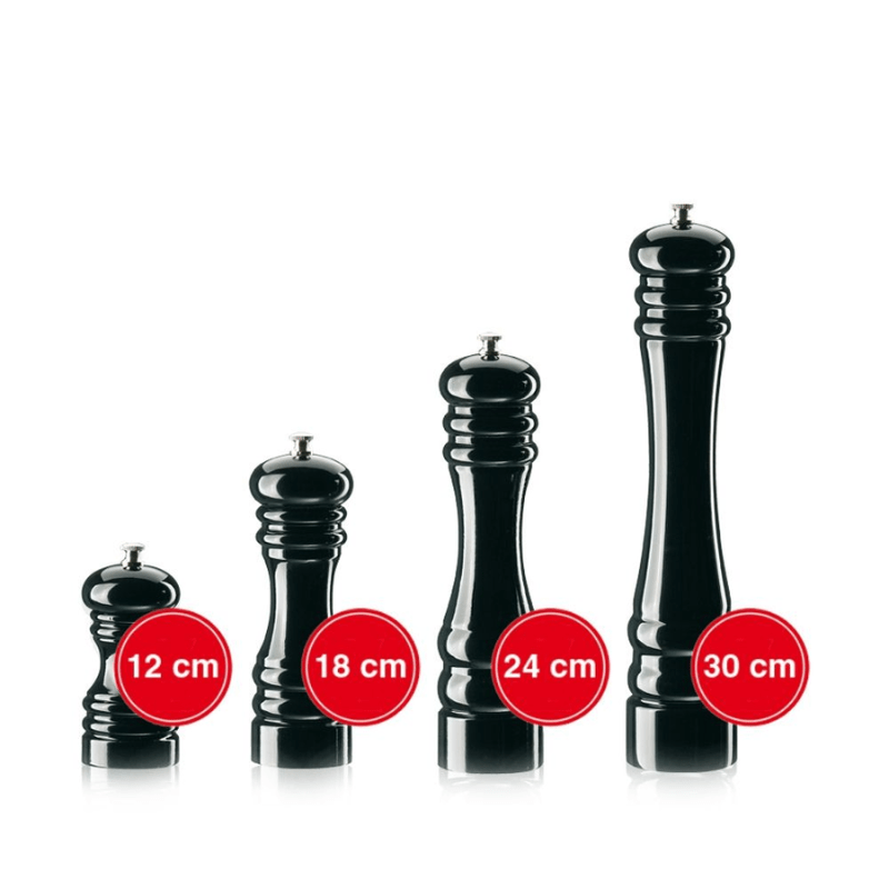 Zassenhaus Berlin Black Gloss Pepper Mill 18cm