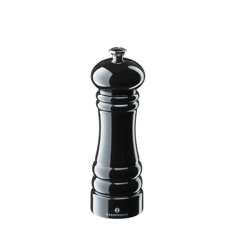 Zassenhaus Berlin Black Gloss Pepper Mill 18cm