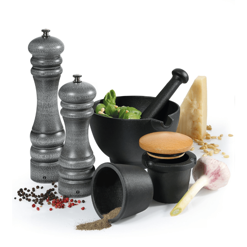 Zassenhaus Cast Iron Mortar & Pestle Set Of 3