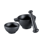 Zassenhaus Cast Iron Mortar & Pestle Set Of 3