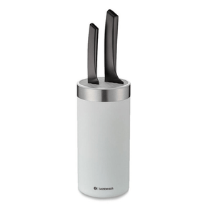 Zassenhaus Style White & Stainless Steel Knife Block