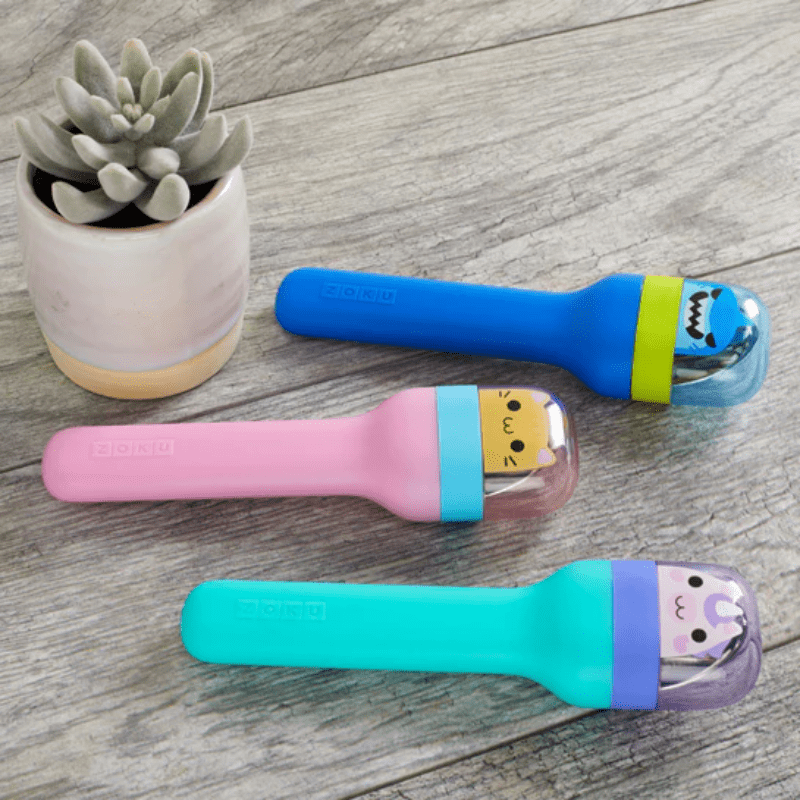 ZOKU Kids Pocket Utensils Shark Blue