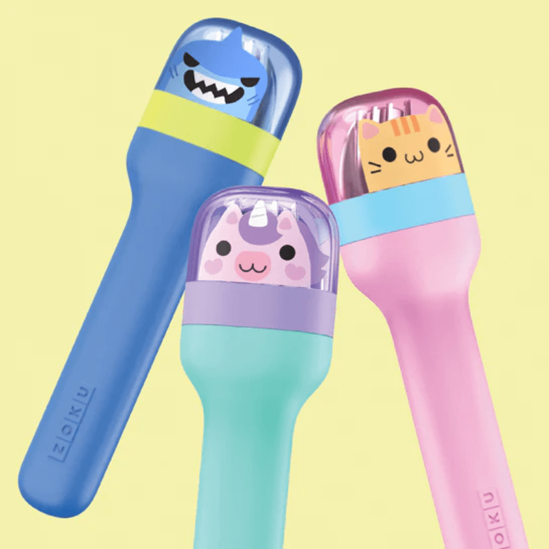 ZOKU Kids Pocket Utensils Shark Blue