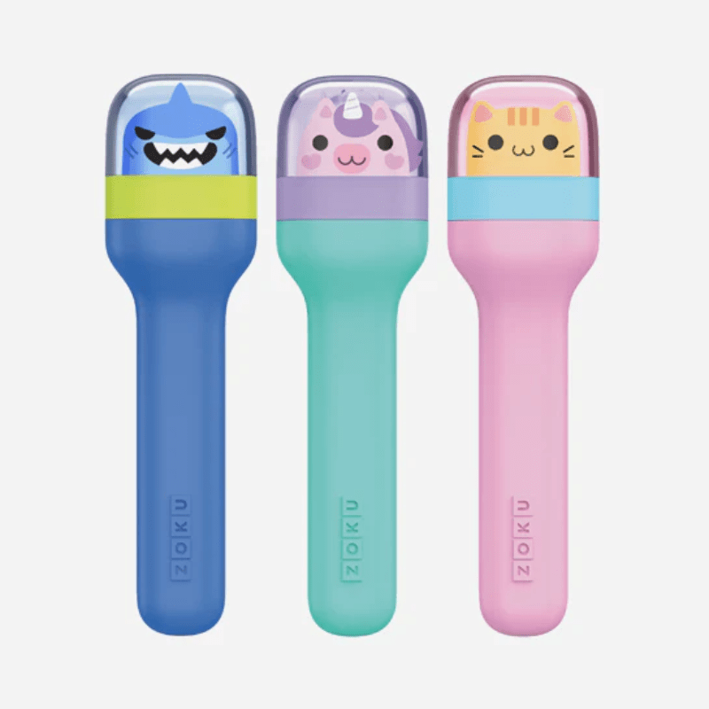 ZOKU Kids Pocket Utensils Shark Blue