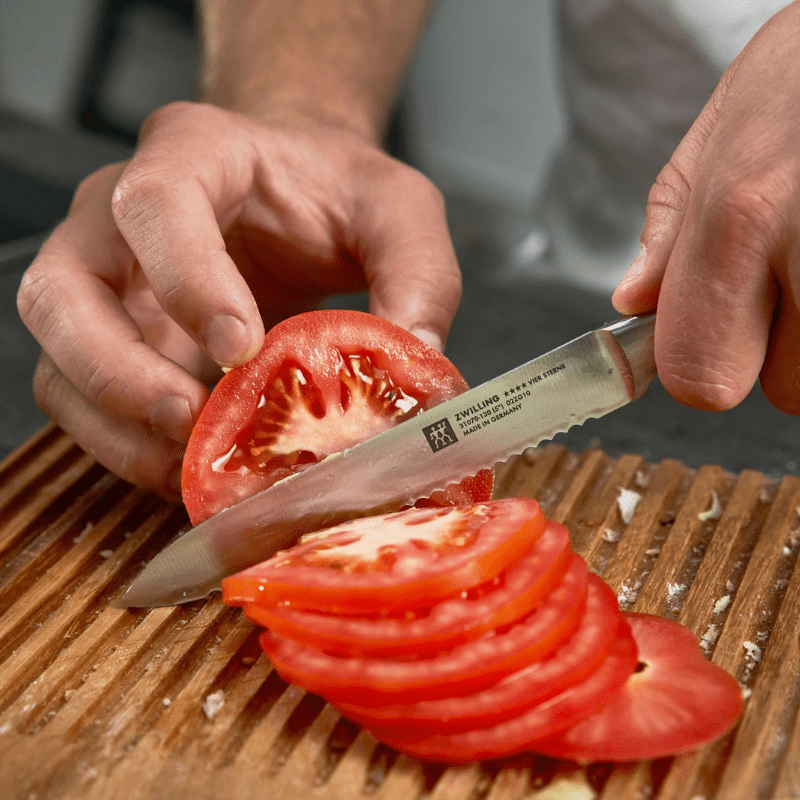 Zwilling Four Star Serrated Utility Knife 13cm The Homestore Auckland